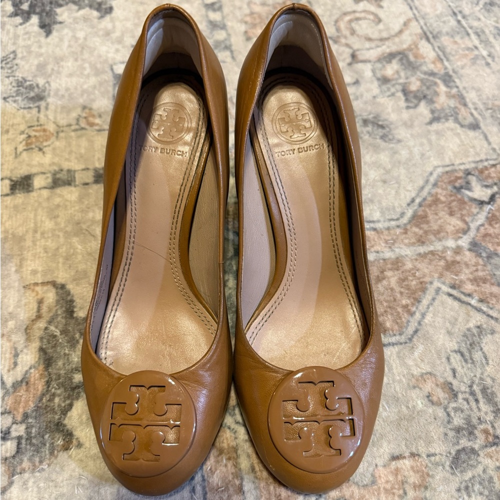 Tory Burch Women's Brown Leather Heels
